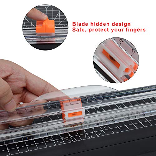 WORKLION Small Paper Trimmer, Portable Paper Cutter for Label, Origami, Card, Photo, Coupon, Scrapbook, Cardstock, Laminated Paper, and Craft Project - Thumbnail 2