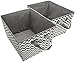 Sorbus Storage Basket Bins, Tapered Chevron Fabric Baskets for Household Essentials, Foldable & Portable for Nursery, Closet, Car, and More