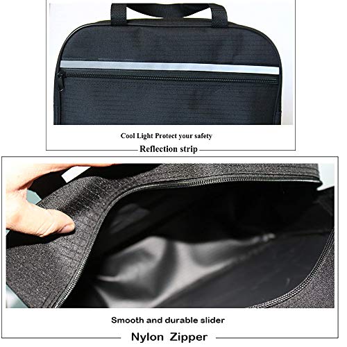 Wheelchair Side Bag, Wheelchair Armrest Pouch Organizer Bag, Backpack Bag Large Capacity, Arm Rest Storage Accessories for Your Cup,Coat,Mobility Devices. Fits Manual, Powered or Electric Wheelchairs - Thumbnail 4