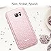 ESR for Samsung Galaxy S7 Edge Case, Luxury Glitter Sparkle Bling Designer Case [Slim Fit, Hard Back Cover] Shinning Fashion Style for Samsung Galaxy S7 Edge Case (Rose Gold)