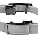 Samtree Web Belts for Men, Solid Color Military Style Press Buckle Canvas Belt (02-Gray)