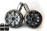 KICKER Marine KMTES enclosures Loaded W/ (2) 6.5" Marine Speakers