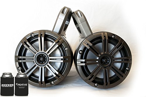 KICKER Marine KMTES enclosures Loaded W/ (2) 6.5" Marine Speakers