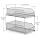 Organizzatore Scorrevole 2 Ripiani | Per Sotto Il Lavandino | 40x25.5x39.5 Cm | Nero (Set Da 2)