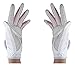 PGM Women's Golf Glove One Pair, Improved Grip System, Cool and Comfortable (White Pink, M)