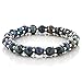 Gem Stone King Black Cultured Freshwater Pearl Necklace Bracelet Earrings Set 18