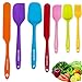 Silicone Spatula - 7 Spatulas Silicone Heat Resistant - Mini Rubber Spatula Set - Cooking Spatulas for Nonstick Cookware - Colorful Baking Kitchen Spatula Set - One Piece Design Spoon (Multicolor)