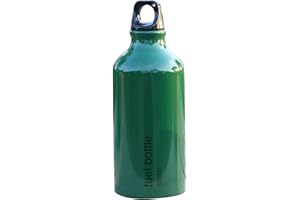 Fenteer Fuel Bottle, Petrol Bottle, Empty, 530 Ml, Lightweight, Aluminum, Storage Oil Container for Camp Picnics, Outdoor Coo