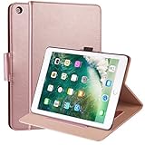 New ipad 9.7 2017 Case, Arae Standing Cover with card slots and Auto Wake / Sleep Feature for Apple iPad 9.7