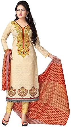 Pappenburg Women's Indian Bollywood Designer Cotton Churidar Suit