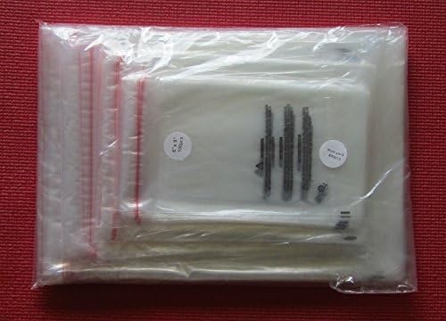 400 pieces Self Seal Suffocation warning Combo 1.5 mil poly bags. 6x9, 8x10, 9x12, 11x14 100 pcs each.