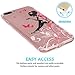 iPhone 7 plus Case, JAHOLAN Beautiful Clear TPU Soft Case Rubber Silicone Skin Cover for iPhone 7 plus 2016 Release - Flower Fairy
