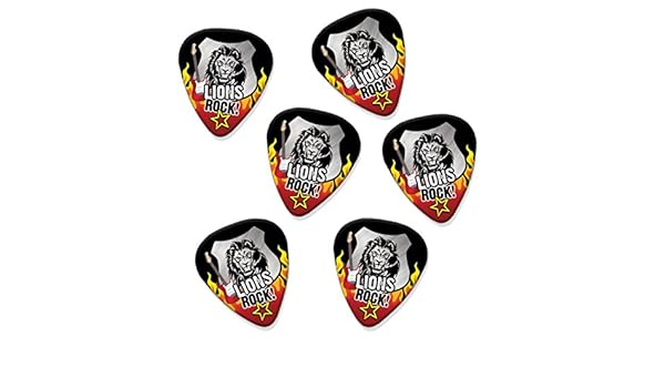 Amazon.com: Lion Lions Rock 6 X Guitar Picks Plectrums (R1): Musical Instruments