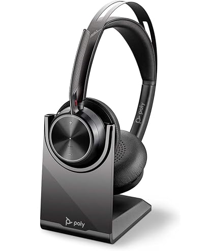 Poly Voyager Focus 2 USB-C-C ヘッドセット　５個 Poly - Voyager Focus 2 UC USB -C fone de ouvido com suporte