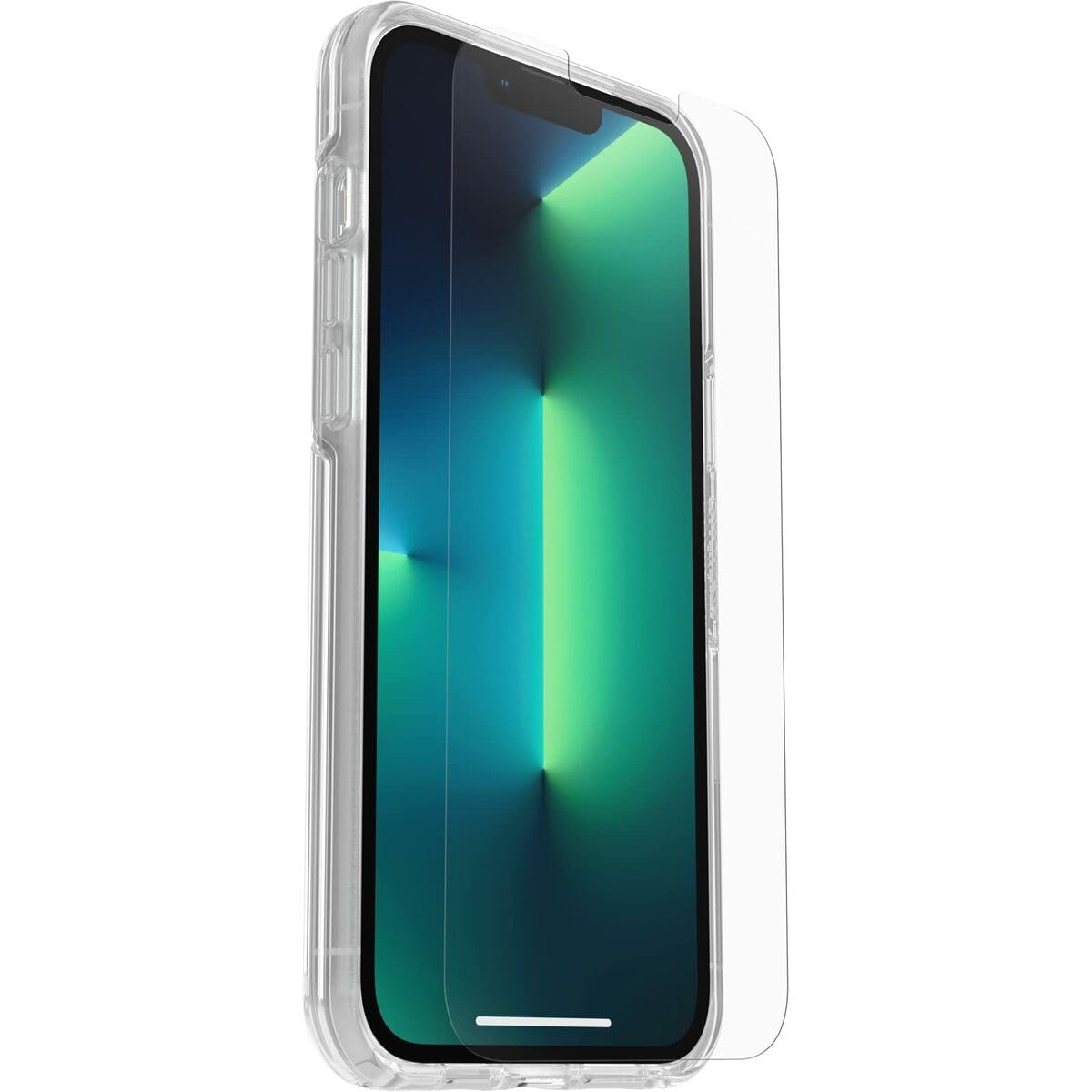 OtterBox Drop Protection Bundle for iPhone 13 Pro Max, Symmetry Clear Case 3x Tested to Military Standard and Alpha Glass Screen Protector 2x Antiscratch Technology, Clear — image 1