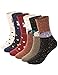 ADFOLF 6 Pairs Womens Wool Socks Thick Knit Warm Casual Wool Cozy Crew Winter Socks Christmas Gifts
