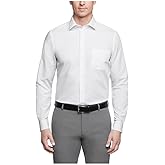 Van Heusen Mens Dress Shirt Regular Fit Poplin Solid