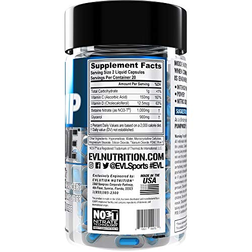 Evlution Nutrition Pump Mode Nitric Oxide Booster to Support Intense