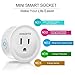 WiFi Smart Plug Outlet, 2 Pack Mini Smart Socket Compatible with Alexa and Google Home,APP Remote Control and Timer Function No Hub Required,Overload Protection,Space-Saving by JOMARTO