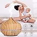 Aromatherapy Essential Oil Diffuser?Tenswall 400ml Wood Grain Ultrasonic Cool Mist Whisper-Quiet Humidifier with 7 Color LED Lights Waterless Auto Shut-Off of Various Mist Light Modes