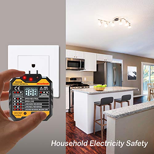 mxuteuk GFCI Outlet Receptacle Tester socket Standard 48250V Outlets 7