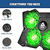KLIM-Wind-Laptop-Cooling-Pad-The-Most-Powerful-Rapid-Action-Cooling-Fan-Laptop-Stand-with-4-Cooling-Fans-at-1200-RPM-USB-Fan-Compatible-New-2021-Version-Green KLIM Wind Laptop Cooling Pad - More than 500 000 units sold - NEW 2023 - The Most Powerful Rapid Action Cooling Fan…