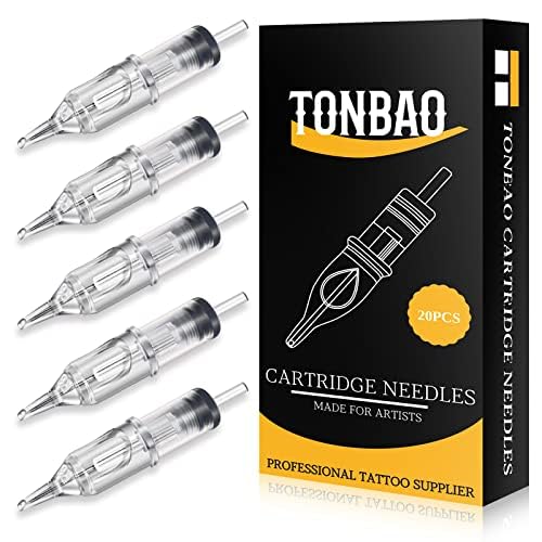 TONBAO 20Pcs Cartridges 9RL Round Liner 0.30mm Single Size for Beginners Machine Pen, Supply (#10)