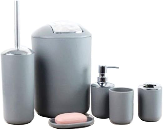 Badezimmer Zubehor Set Grau