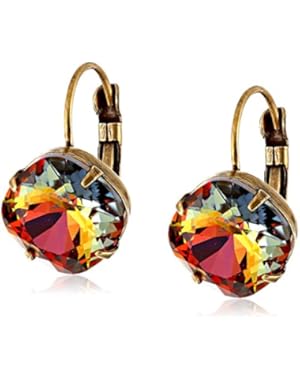 Single Crystal Drop Earrings