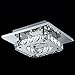 LightInTheBox® 8w White LED Crystal Flush Mount 1 Light Modern Transparent Electroplating Stainless Steel Hallway Dining Room Bedroom