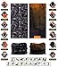 VANCROWN Headwear Head Wrap Sport Headband Sweatband 220 Patterns 12 in 1 Magic Scarf 12PCS & 6PCS 12 in 1 (12PCS.Painting)