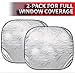 Custom Accessories 17950 25-Inch x 28-Inch Nylon Loop Solar Shield Sunshade, 2 Piece