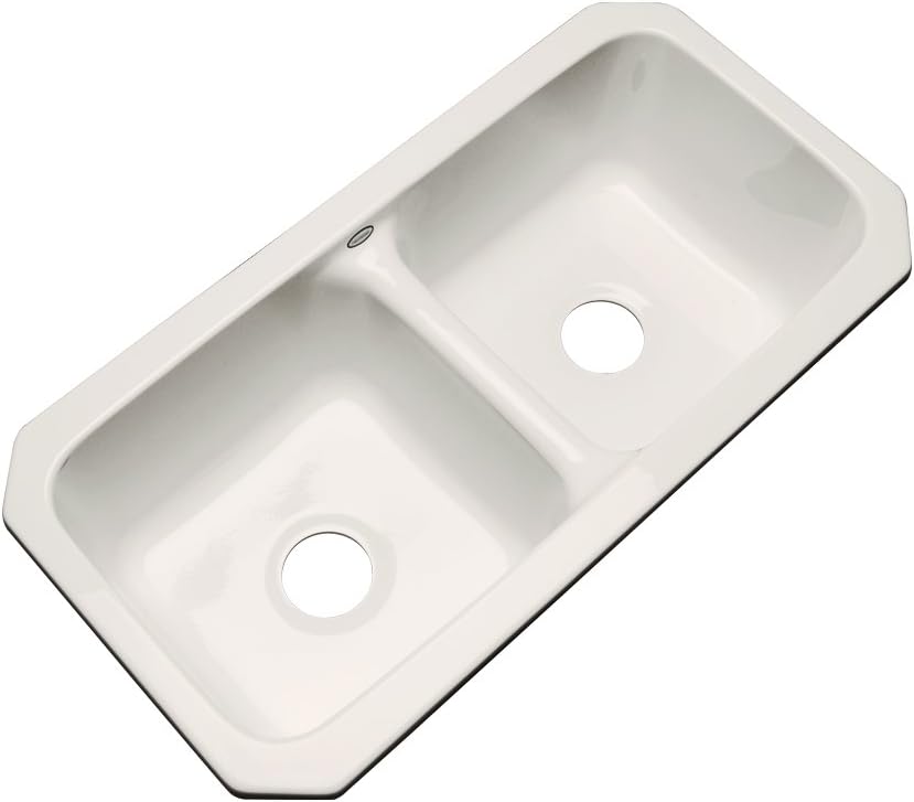 Dekor Sinks 64001UM Englewood Cast Acrylic Double Bowl Undermount