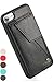 ZVEdeng for iPhone SE 2022 Wallet Case, iPhone 8 Card Holder Case, iPhone 7 Case with Credit Card Holder Slot Leather Wallet Phone Case Magnetic Flip Case for iPhone SE 2022/2020/8/7 4.7 INCH-Black