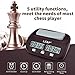 inkint Professional Digital Chess Clock Count Down Timer with Alarm Electronic Board Game Bonus Competition Master Tournament