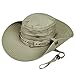 LETHMIK Waterproof Fishing Sun Boonie Hat, Summer Wide Brim UV Protection Safari Cap Outdoor Hunting Hat for Men&Women Beige