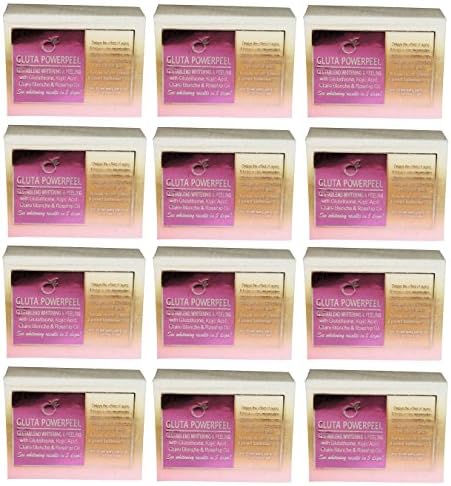Premium Whitening/peeling Soap w/ Glutathione, Rosehip and Kojic Acid - For Normal Skin (12 soaps)