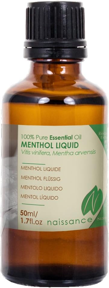 Naissance Menthol Essential Oil 50ml - 100% Pure, Natural, Cruelty Free and Undiluted