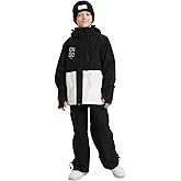 WOWULOVELY Girls and Boys 2 Piece Snow Pants and Jacket Snow Suit for Kids Toddler Snowsuit Waterproof Insulated Snowboard