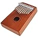 10 Keys Kalimba, Mugig Thumb Piano with Tuning kit Hammer, Cloth Bag and Study Instruction, Perect for Beginner or Children, Easy to Play, Perfect Gift - Carbon Steel/Mahogany