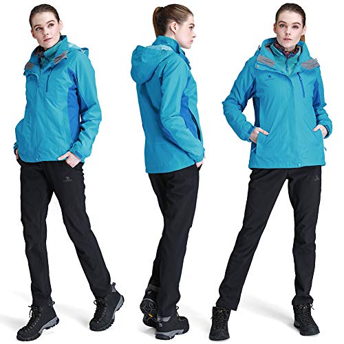 CAMEL CROWN Womens Winter Jacket 3in1 Winter Coats Ski Jacket