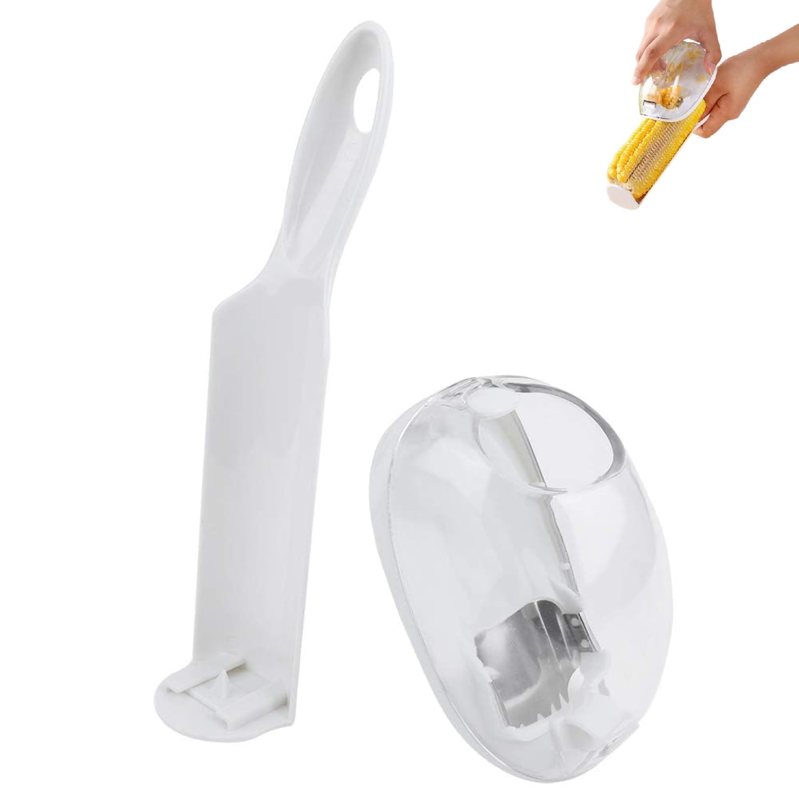 Corn Stripper, Kitchen Corn Peeler for Corn on The Cob Stripping Tool Corn Peeler Cob Remover with Protecting Hand Gadget for Home Kitchen
