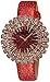 Burgi Women's BUR112RD Crystal Accented Red Quartz Watch with Red Dial and Red Bracelet