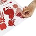 TEEHOME Bloody Footprints Floor Clings (42pcs - 8 Sheets) | Vampire Zombie Party Halloween Creepy Decorations Decals Stickers Supplies | Best Scare Halloween Decorations for Floor and Wall