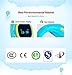 Kids Smartwatch, MindKoo Wearable Bluetooth 520 Children Anti-Lost Pedtometer GPS SOS Position Waterproof WIFI with SIM Multifunction GPS Tracker Smart Watch for iPhone 7/6S/6, Android Phone (Cyan)