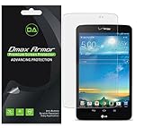 [3-Pack] Dmax Armor- LG G Pad 8.3 LTE (Verizon Only) Screen Protector High Definition Clear Shield - Lifetime Replacements Warranty- Retail Packaging