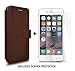 Compatible with iPhone 6S Plus Wallet case, iPhone 6 Plus Wallet Case, Lightweight with Classic Design & Ultra-Strong Magnetic Closure, Faux Leather, Dark Brown, for Apple iPhone 6s Plus/6 Plus