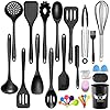 Kitchen-Cooking-Utensils-Set-with-Holder-Oudekay-48-Pack-Silicone-Cooking-Utensils-for-Nonstick-Cookware-Heat-Resistant-Spatula-Set-Dishwasher-Safe-Kitchen-Gadgets-Cookware-Tool-Set Kitchen Cooking Utensils Set with Holder, Oudekay 48 Pack Silicone Cooking Utensils for Nonstick Cookware Heat Resistant…
