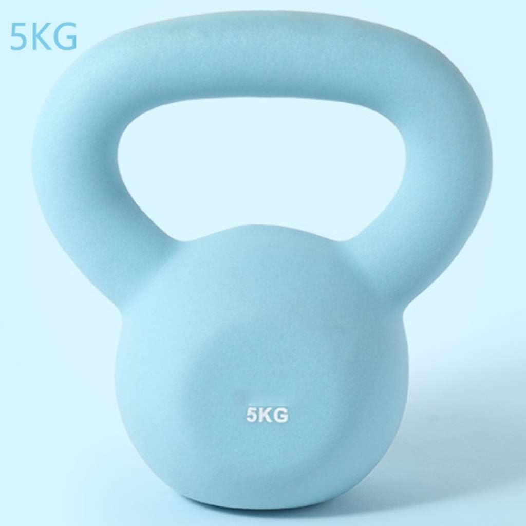 Dumbbell Dumbbell Lady Fitness Home Sports Yoga Scrub Non-Slip Multi-Purpose Abdominal Vest Line Training Training Kettlebell Home Dumbbells (Color : Blue 5KG)