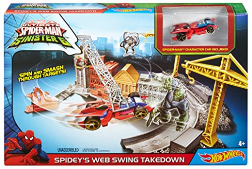 Hot Wheels Marvel Spidey's Spinning Web Swing Track Set